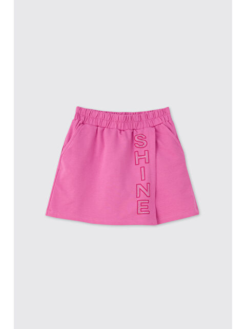Panço Kız Çocuk Pembe Şort Etek