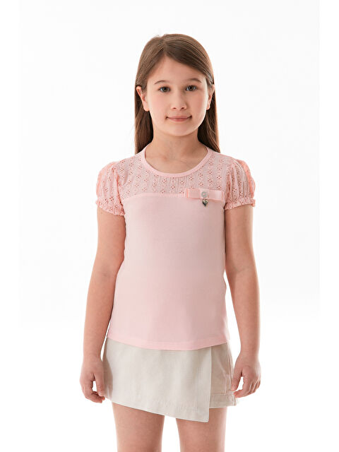 Fullamoda Fiyonk Detaylı Kız Çocuk Bluz - S000380701-23490