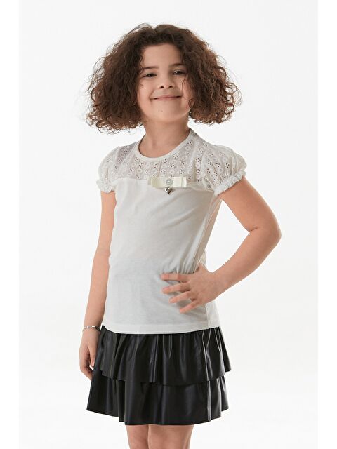 Fullamoda Fiyonk Detaylı Kız Çocuk Bluz - S000380701-19965