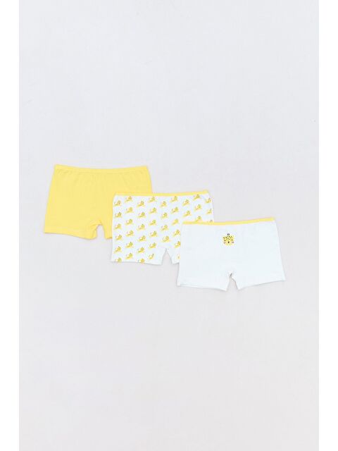 Fullamoda Tavşan Baskılı 3 Lü Kız Çocuk Boxer - S000109579-19965