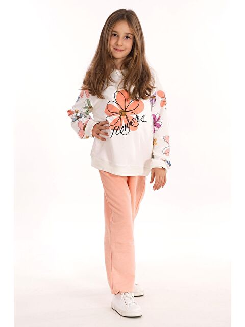 Zepkids Çiçek Baskılı Kız Çocuk Eşofman Takım - S000355500-37450