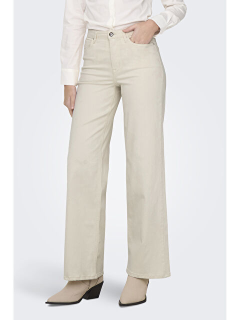 Only Onlmadison Streç Pamuklu Wide Leg Yüksek Bel Geniş Paça Jeans  15310632 - S000355502-19965