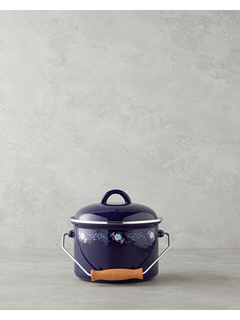 English Home Azure Bloom Emaye Bakraç 16 cm Lacivert - S000374475-21164