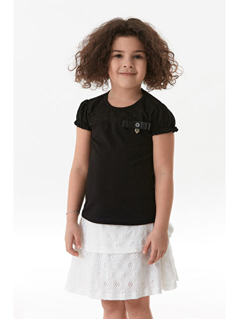 Fullamoda Fiyonk Detaylı Kız Çocuk Bluz - S000380701-19351