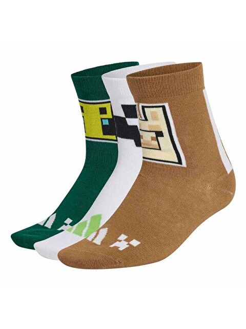 Adidas Minecraft 3' lü Çocuk Çorap