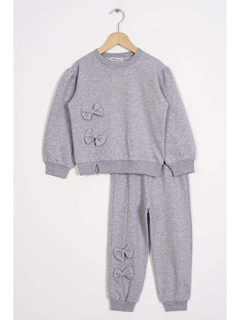 Zepkids Önü Fiyonklu Kız Çocuk Eşofman Takım - S000355494-74