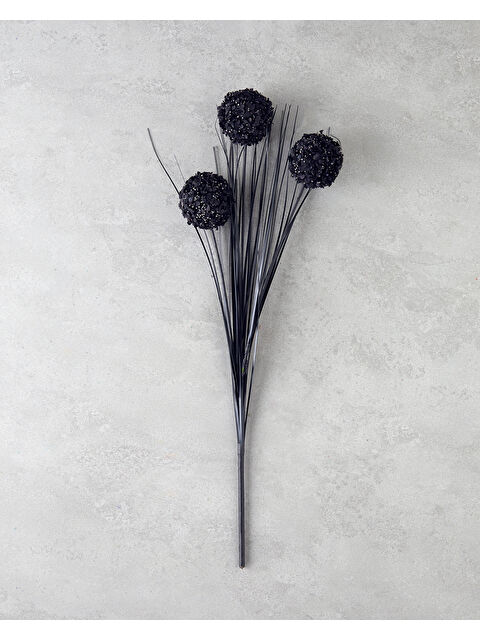 English Home Grass Bush Plastik Tek Dal Yapay Çiçek Siyah - S000474748-19351