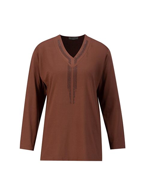 ARMİNE Penye 24Yd9012 Kahverengi - S000352798-19413