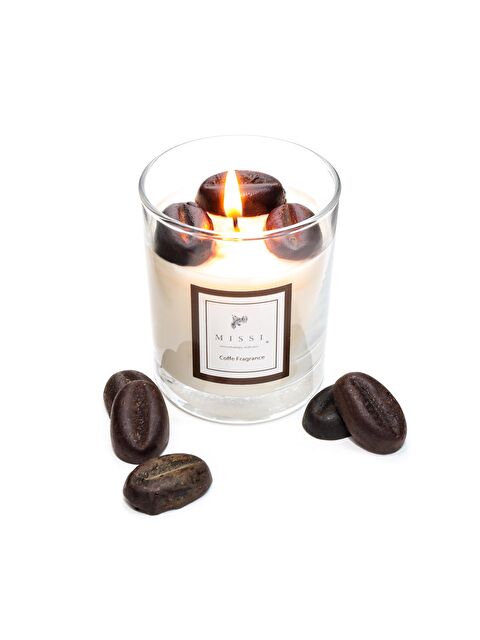 Missi Kahve Çekirdek Dekorlu Kahve Kokulu Vegan Mum (140 gr) - S000157093-19965