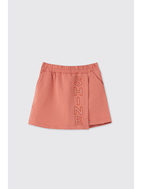 Panço Kız Çocuk Kiremit Şort Etek