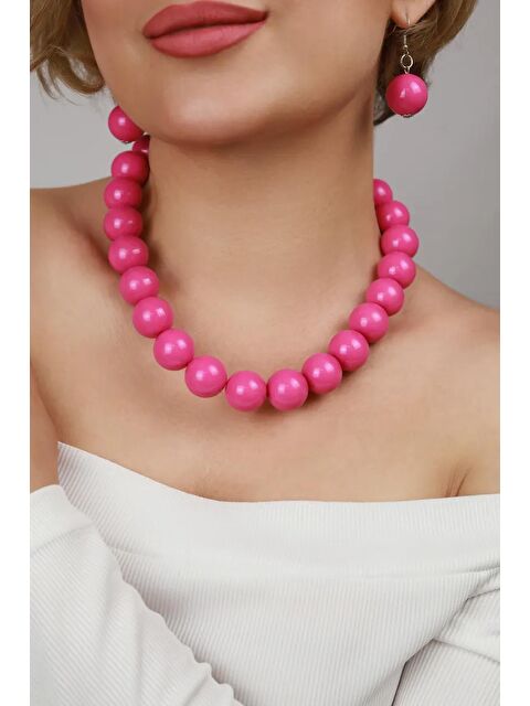 New Obsessions Büyük Boncuklu Kadın Kolye - 20mm Boncuklu - S000318486-18686