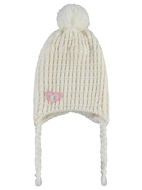 Civil Girls 2-5 Yaş Atkı Bere Eldiven Set - Ekru Standart - S000488041-19965