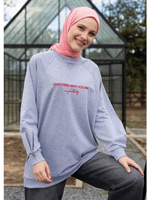 Mayovera Tasarım Mayo Tesettür Eşofman Üstü- Who You Are - S000473475-20600