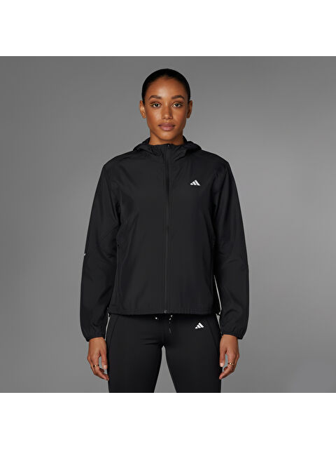 Adidas Run It Kadın Siyah Kapüşonlu Ceket - S000490961-19351