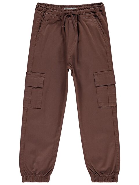 Civil Boys Bel Paça Lastikli Kargo Cepli 10-13 Yaş Pantolon - Kahverengi