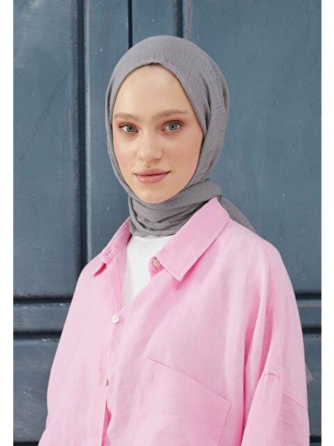 Fresh Scarfs Bürümcük Şal Soğuk Gri - S000420524-29396