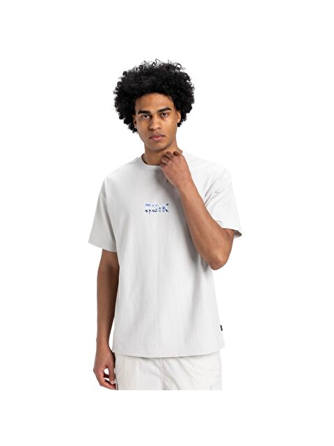 Quiksilver Mercury Chrome Lightning Erkek Beyaz Tişört - S000489557-20063