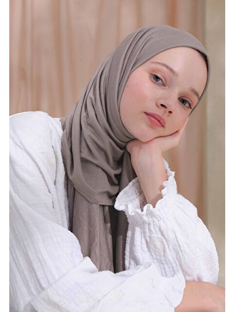 Fresh Scarfs Penye Şal Kül - S000420272-1174