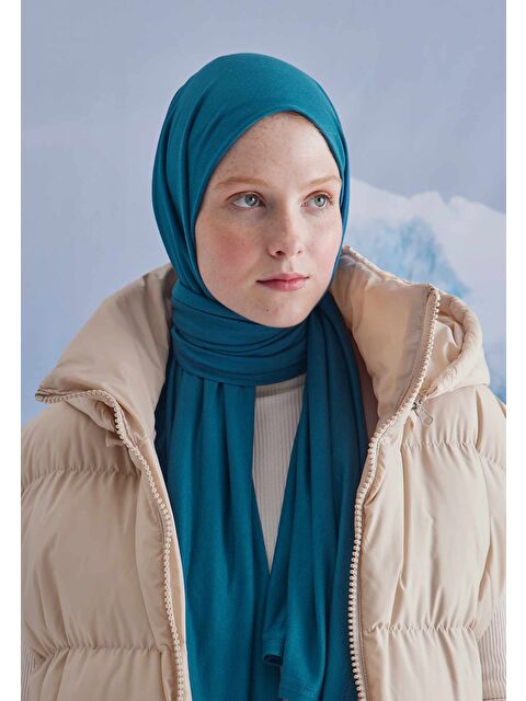 Fresh Scarfs Penye Şal Okyanus - S000420272-3695