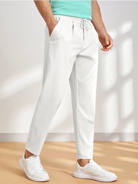 Genius Store Erkek Pantolon Beli Lastikli Jogger Pantolon Cepli Fit ERKEK-JOGGER