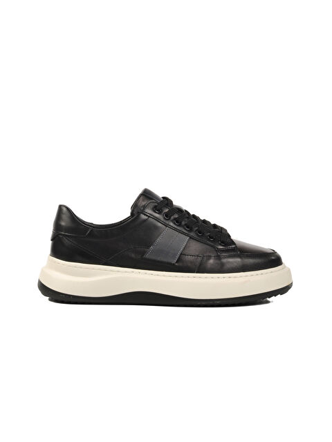 Ayakmod Siyah Hakiki Deri Erkek Casual Ayakkabı E-580 M - S000367803-19351