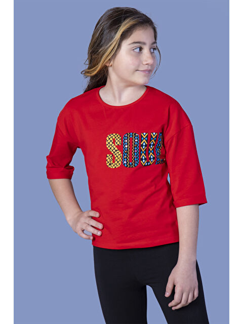 Toontoykids Kız Çocuk Soul Baskılı Tişört