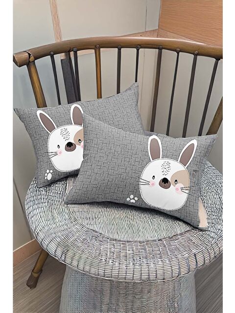 UPSTYLE Modern ve tasarımıYastık Kılıfı Gri 50x70 Cm - S000288545-20600