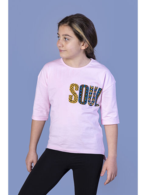 Toontoykids Kız Çocuk Soul Baskılı Tişört