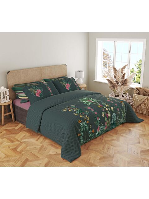 Evmila Baskılı,Desenli Çift Kişilik Nevresim Takımı (ÇARŞAFSIZ) 200x220 cm - S000244392-23173