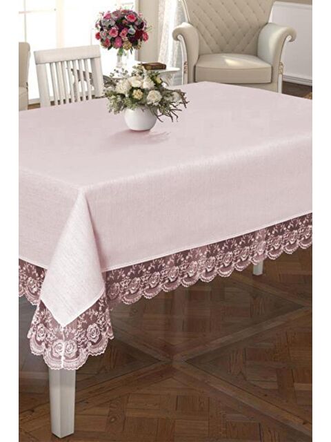 Çeyiz Diyarı Kure Masa Örtüsü Pudra - S000487206-23173