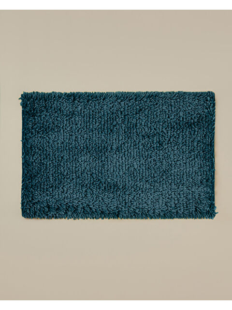 English Home Silky Shine Kaydırmaz Taban Banyo Paspası 50x80 cm Petrol