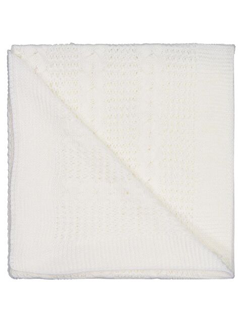 Civil Baby Saç Örgülü Düz Battaniye - Ekru Standart - S000488804-19965