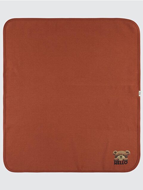 Civil Baby Ayıcık Baskılı Battaniye - Kahve Standart - S000488809-19413