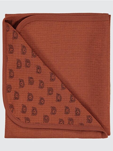 Civil Baby Ayıcık Baskılı Battaniye - Kahve Standart - S000488809-19413