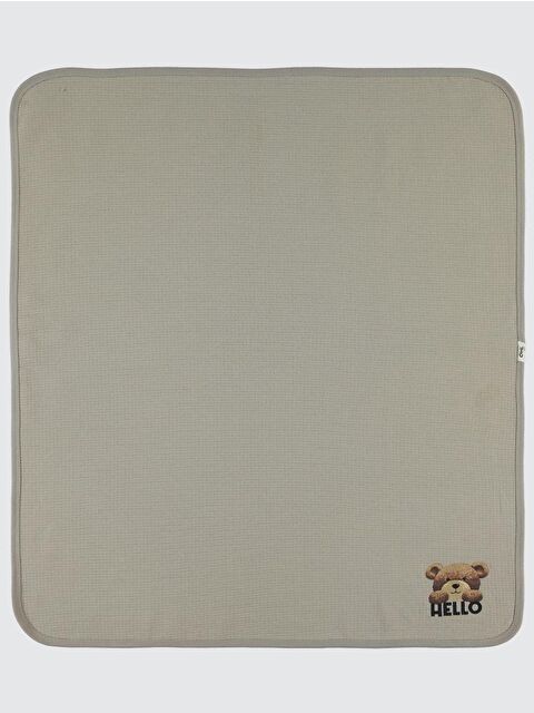 Civil Baby Ayıcık Baskılı Battaniye - Bej Standart - S000488809-26429