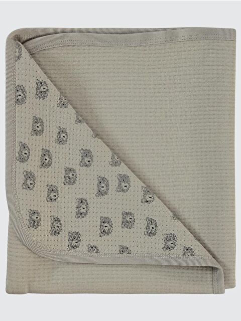 Civil Baby Ayıcık Baskılı Battaniye - Bej Standart - S000488809-26429