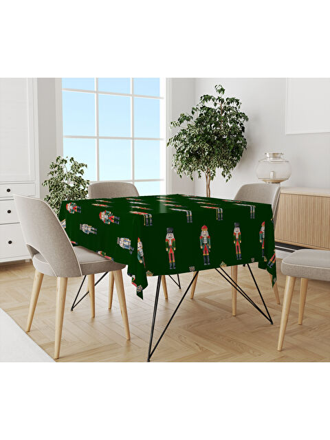 Evmila Yılbaşı Temalı Kurşun Asker Desenli Dijital Baskılı Masa Örtüsü - S000469529-23173