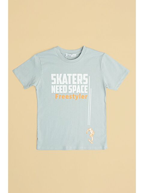 Fullamoda Skaters Need Space Baskılı Erkek Çocuk Tişört