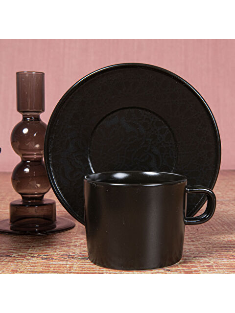 GÜRAL PORSELEN Mental Bone Kahve Fıncan Ve Fincan Tabağı - 515