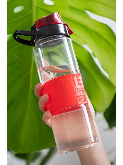 Porsima 161553 Desenli Su Şişesi Matara Suluk -Sporcu Matarası 750 cc Kırmızı - S000233457-20045