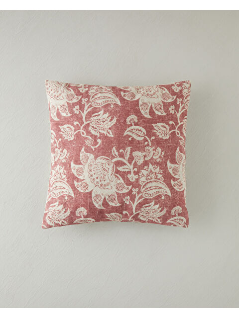 English Home Fiora Kırlent Kılıfı 45x45 cm Bordo