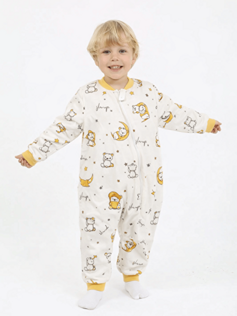 Luggi Baby Bisiklet Yaka Erkek Bebek Pazen Uyku Tulumu 1 Tog