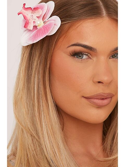 New Obsessions İnci Detaylı Aloha Pens Orkide Toka - S000215591-23490