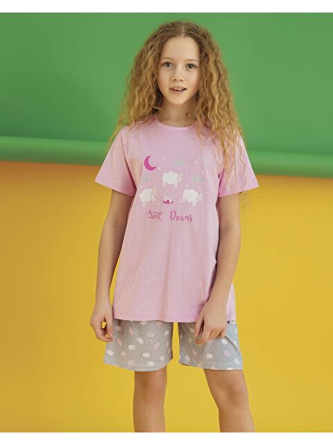 Aydoğan Kız Garson Kısa Kol Şortlu Pijama Takım - S000384967-20024