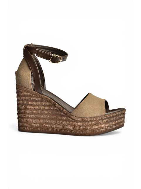 Fox Shoes Kahverengi Kadın Dolgu Topuklu Ayakkabı Y996559102