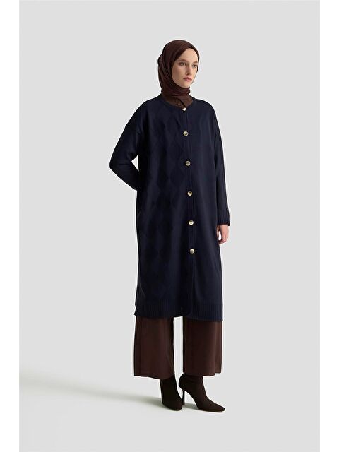 ARMİNE Trend Triko Hırka 25Ktd4124 Lacivert - S000445367-21164