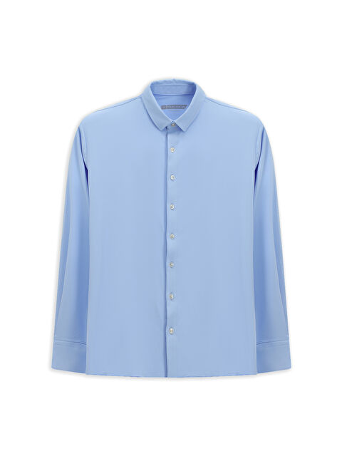 Kiğılı Uzun Kol Regular Fit Düz Gömlek