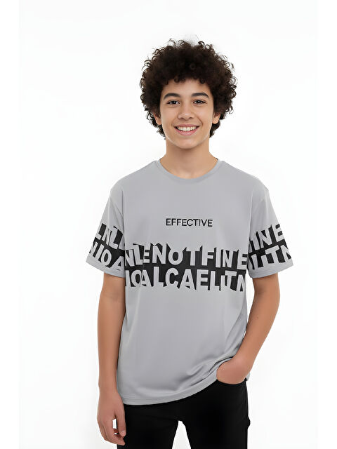 Modanino Erkek Çocuk T-Shirt--Geniş Kalıp-Yazı Baskılı-12-16 Yaş 12527 - S000516776-20600