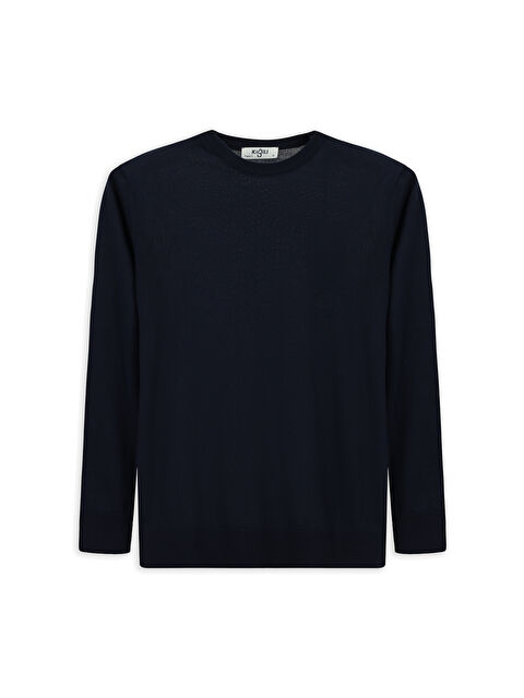 Kiğılı Bisiklet Yaka Regular Fit Yünlü Triko Kazak - S000446931-29672