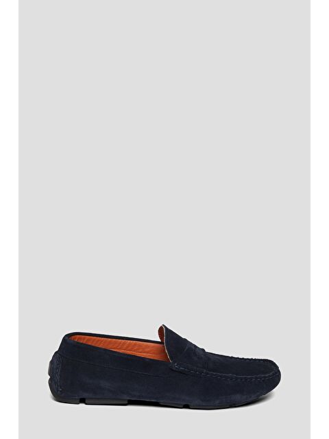 Sabri Özel Erkek Lacivert %100 Deri Casual Ayakkabı - S000526400-21164
